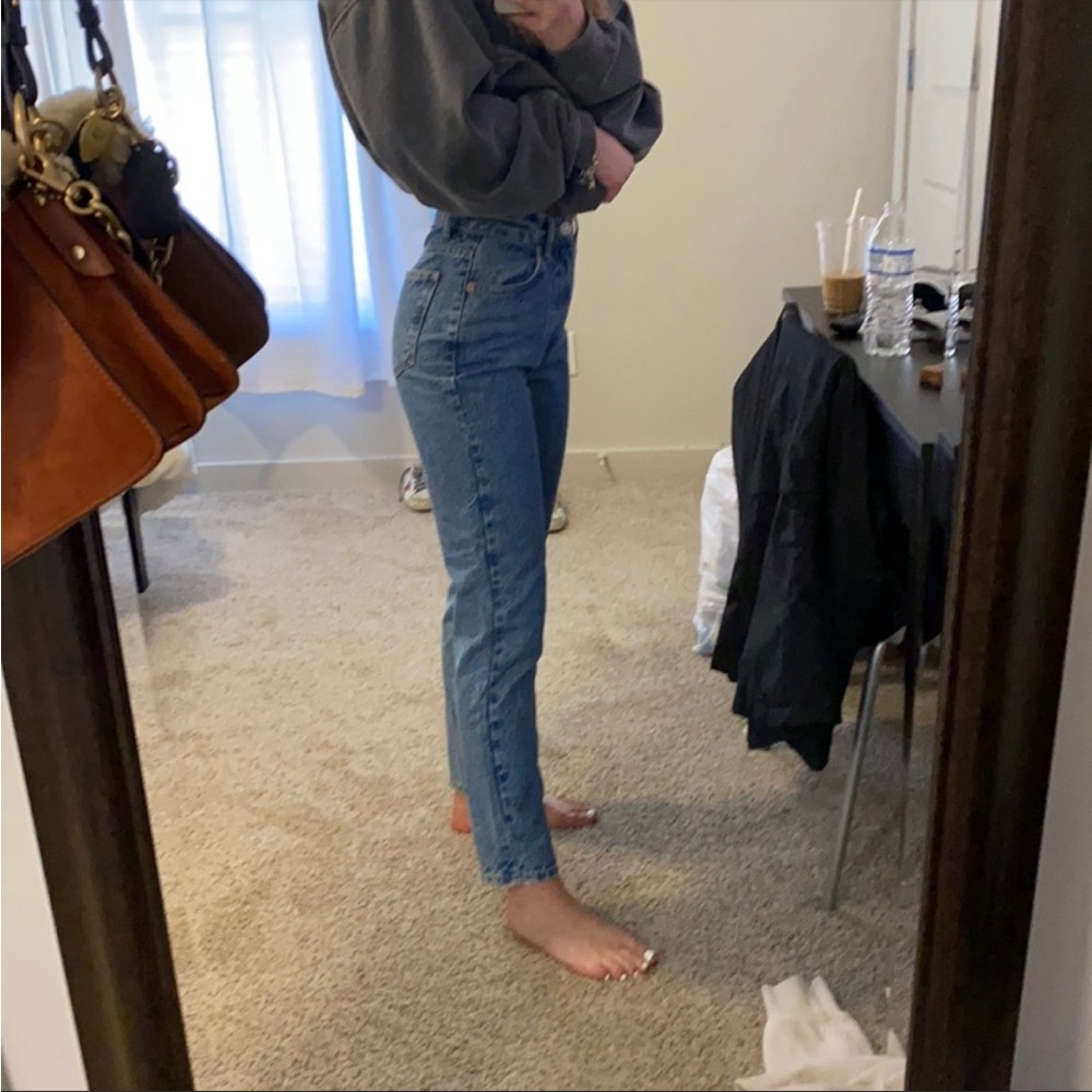 Zara blue mom jeans